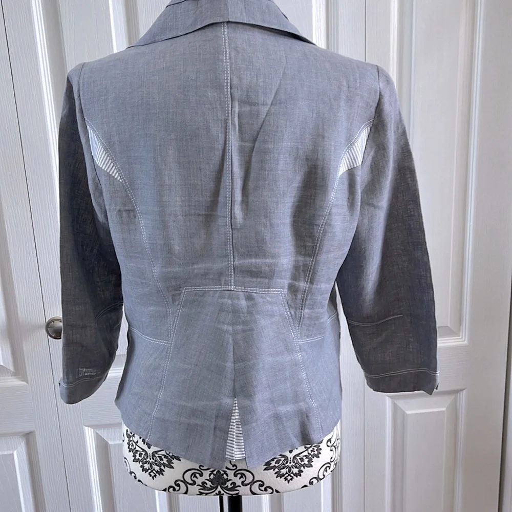VEX Collection French Linen Jacket - Picture 6 of 10